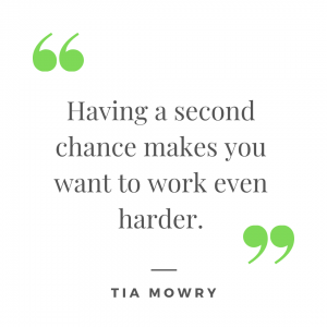 Quote by Tia Mowry about having a second chance.