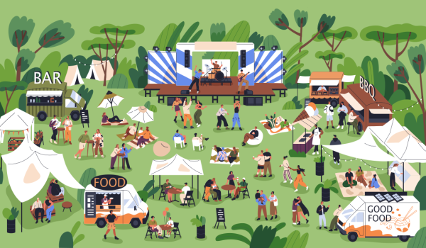 events staffing at a festival